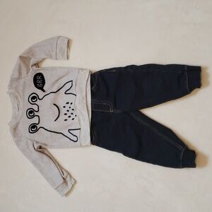 Carters Sweatshirt and Jeans